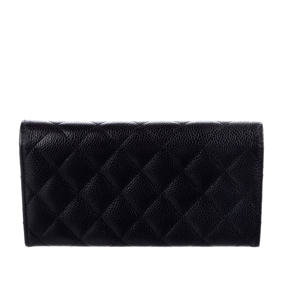 Chanel Caviar Noir Flap  Wallet - Picture 2 of 12